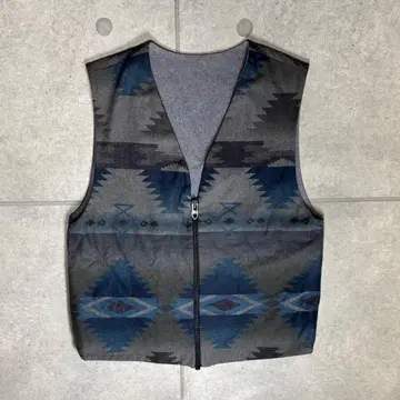 빈티지 베스트 오르테가 치마요 네이티브 민족 로켓 탈론 80s