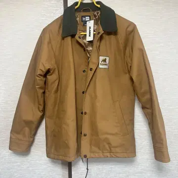 NEW ERA 카라 부착 자켓 M 사이즈 브라운