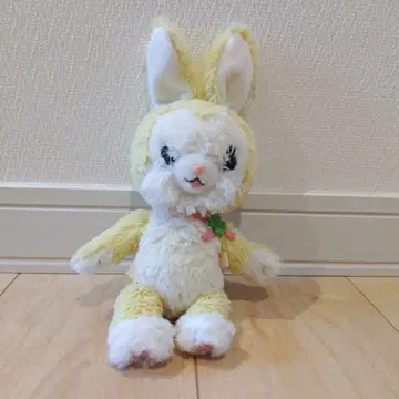 옐로우 컬러 토끼 봉제 인형