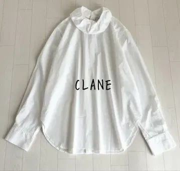 CLANE 프릴 넥 블라우스 풀오버