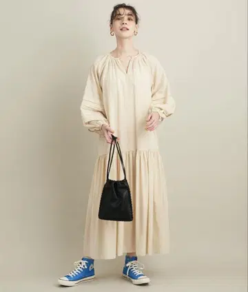 뷰티앤유스 BY 핀턱 개더 원피스 워셔블