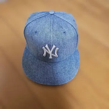 데님 NY 로고 야구 모자