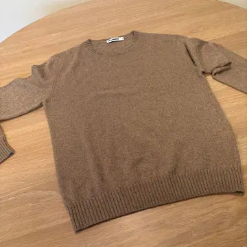 새상품급 JIL SANDER 브라운 크루넥 스웨터