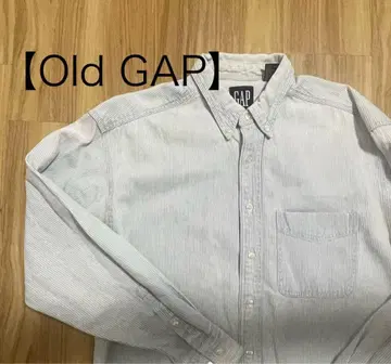 90s [네이비 택] 올드 갭 히코리 셔츠 워크 셔츠