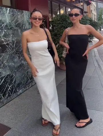 alexia stam 리브 베어 원피스 블랙