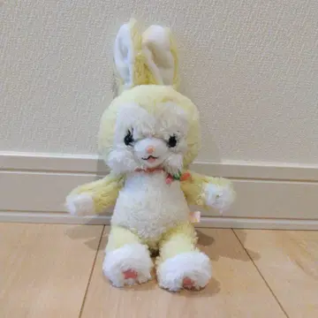 옐로우 컬러 토끼 봉제 인형