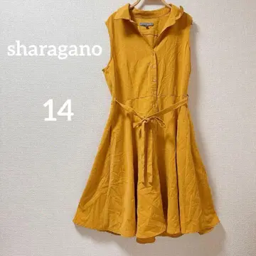 새상품급 sharagano [ 14 ] 슬리브리스 셔츠 원피스 여름옷