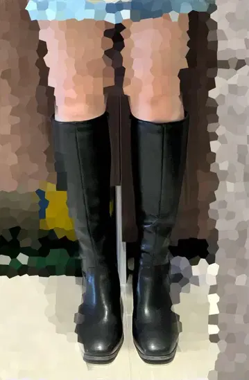 새상품급 블랙 롱 부츠
