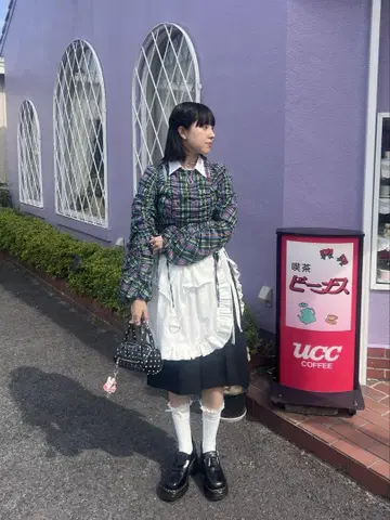 타탄 체크 상의 SLY