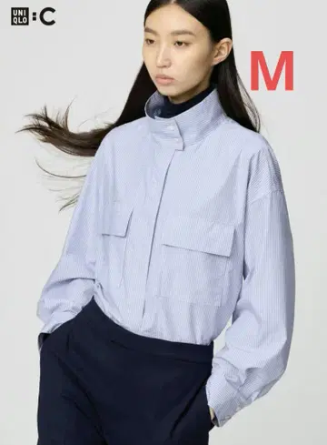 새상품 UNIQLO C 스탠드 카라 셔츠 자켓 M