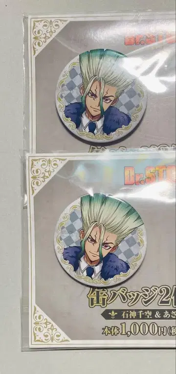 Dr.STONE 패밀리마트 캔뱃지 센쿠 2개