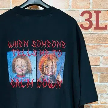 처키 차일드 플레이 티셔츠 블랙 반팔 CHUCKY .. 3L