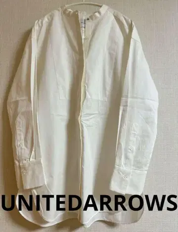 UNITED ARROWS 코튼 셔츠 화이트