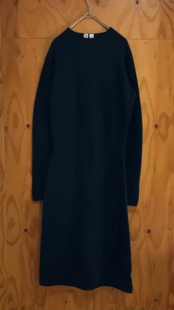 UNIQLO U 유니클로 블랙 니트 원피스 긴팔 S