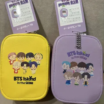 새상품 BTS 인더섬 봉제 인형 파우치 2종