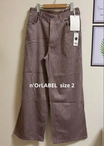 n'OrLABEL 코듀로이 와이드 팬츠