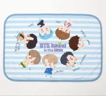 새상품 BTS 인더섬 시마무라 담요 무릎담요