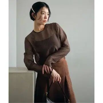 SLOBE IENA habi 오간자 블라우스