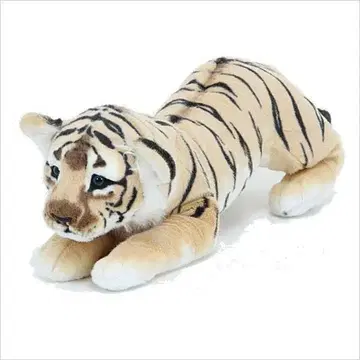 봉제 인형 브라운 타이거 호랑이 리얼 봉제 인형