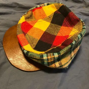 MASACAHAT 마사카햇 핸드메이드 플란넬 체크 햇 L 미사용 새상품