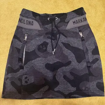 MARKANDLONA 카모플라쥬 니트 미니 스커트