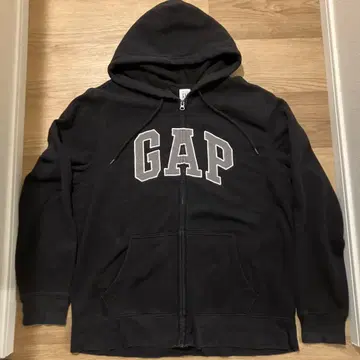 올드 GAP 풀 지퍼 후디 블랙 사이즈 L