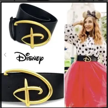 Disney 로고 벨트 D 로고