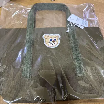 페이러 올드 테디 와펜 토트백 다크 그린 작은 사이즈