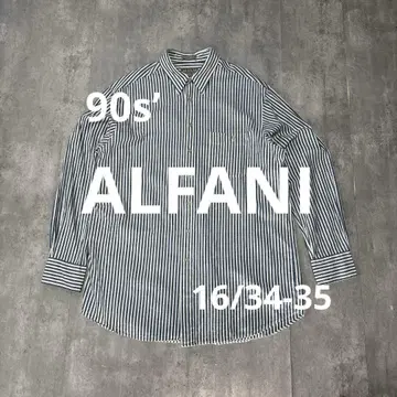 90s ALFANI SINGLE NEEDLE 스트라이프 셔츠