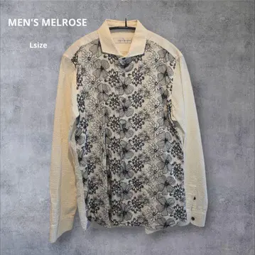 MEN'S MELROSE 꽃무늬 자수 긴팔 셔츠