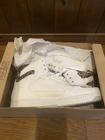 PUMA 스니커즈 화이트/레오파드 27.0cm