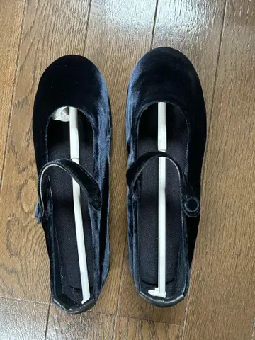 toujours 벨로아 스트랩 신발 navy