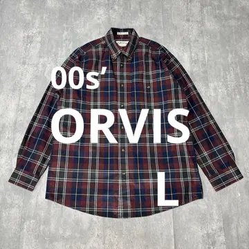 00s' [ ORVIS ] 오비스 버튼 다운 체크 롱 슬리브 셔츠