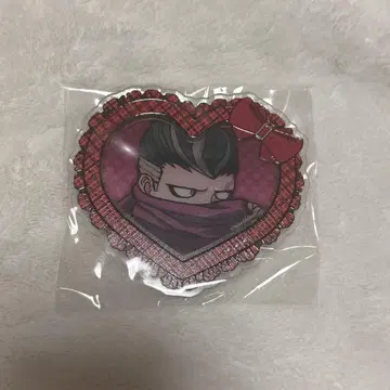 단간론파 타나카 간자무 하트형 아크릴 배지