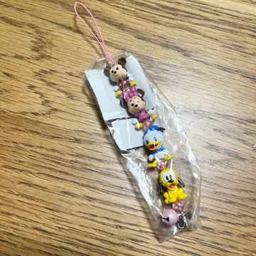 레어 새상품 디즈니 4연 스트랩 미키 미니 도날드 플루토