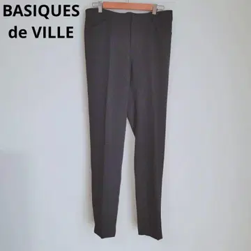 BASIQUES de VILLE 여성용 슬랙스 하의 블랙