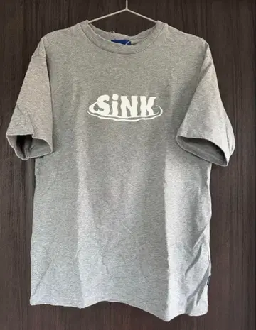 [ 선착순 ] SiNK 로고 프린트 그레이 T셔츠