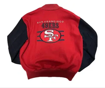 DeLONG NFL SF 49ERS USA제 바시티 자켓