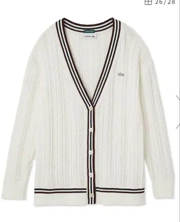 SNIDEL LACOSTE/니트 가디건
