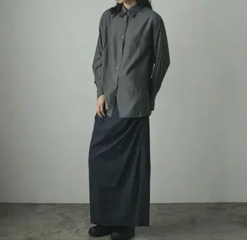 anuke 시어 새틴 셔츠