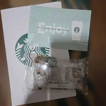 GELATO PIQUE + STARBUCKS 콜라보 클리어 케이스 파우치