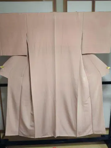 순수 실크 모가사네조메 이로무지 미사용 히토츠몬