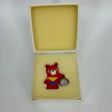 미키하우스 빨간 곰 피규어 시계 포함