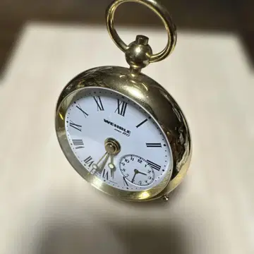 WEHRLE 골드 회중시계 알람 부착
