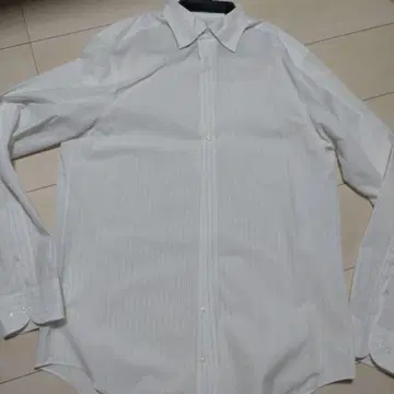 조르지오 아르마니 화이트 스트라이프 와이셔츠 39 15 1/2