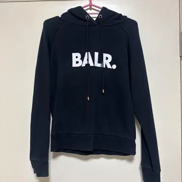 BALR. 블랙 후드티 S 사이즈