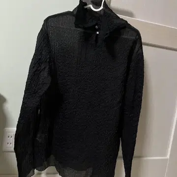 city shop 시스루 블랙 긴팔 셔츠