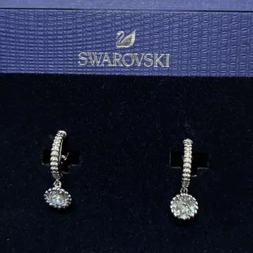 Swarovski 실버 후크 귀찌