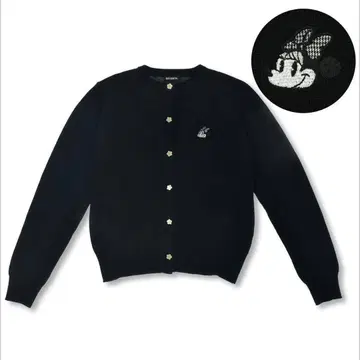 [ MARY QUANT ] 미니 긴팔 가디건 니트