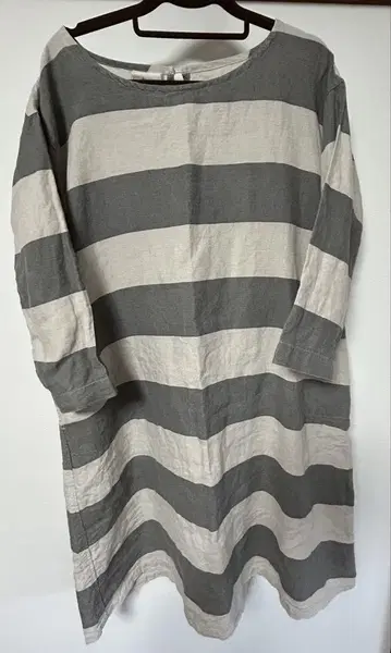 ICHI Antiquities 린넨 스트라이프 원피스